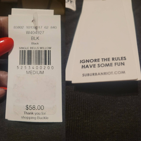 Sub Urban Riot Single Bells Sweatshirt Size M Black - Picture 12 of 12